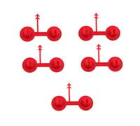 Boquillas de espuma en aerosol de poliuretano reutilizables para aislamiento de techos y paredes, patrón de pulverización liso, compatible con la mayoría de pistolas de espuma, rojo, 5,5 x 2 cm (5