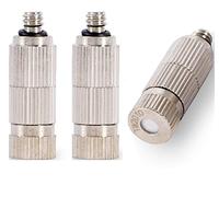 Boquillas nebulizadoras, Kit de boquillas nebulización latón 30 piezas, 0,1-0,8mm, rosca 3/16 ", alta presión for sistema refrigeración