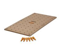 Bora Centipede CK22T - Mesa de Banco de Trabajo para Caballos de Sierra Bora Centipede - 24 x 48 Pulgadas - Incluye Parte Superior de Madera con Agujeros para Perros de 3/4 Pulgadas + 6 Asas de