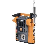BORA Mini-Jig - Plantilla automática de agujeros de bolsillo, guía de taladro de ajuste automático con bloqueo de botón, sistema de tornillo codificado por colores, diseño compacto para espacios