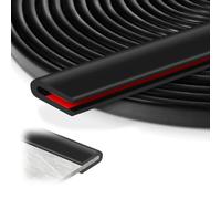 Borde de Canal U, 3 Metros x 6 mm Moldura de Borde de Goma, Autoadhesivo Perfil Goma Protector Bordes, Perfil Protector de Bordes en U, para Puertas de Coche, Escotillas