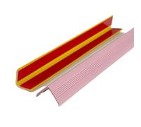 Borde de cuadrante de PVC, tira de borde de esquina, borde de escalera antideslizante de vinilo de 3-15 metros, escalón de escalera antideslizante autoadhesivo(Purple pink,3meters/118.1")