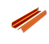 Borde de cuadrante de PVC, tira de borde de esquina, borde de escalera antideslizante de vinilo de 3-15 metros, escalón de escalera antideslizante autoadhesivo(Orange,3meters/118.1")