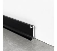 Borde de metal para zócalo, aleación de aluminio integrada, fácil de instalar, reparación de decoración de base de pared, 125 cm de largo, duradero, ajustable