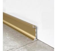Borde de metal para zócalo, aleación de aluminio integrada, fácil de instalar, reparación de decoración de base de pared, 125 cm de largo, duradero, ajustable