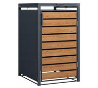 Borde para cubos de basura – Unidad de almacenamiento para cubos de basura – Contenedor para cubos de basura – Resistente a la intemperie – 240 litros