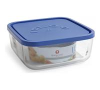 Borgonovo - Fiambrera de Vidrio Borosilicato con Tapa - Recipiente de Almacenamiento de Alimentos - Hermético y Resistente para Conservación y Transporte