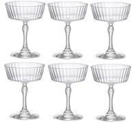 Bormioli 93964 Rocco America - Juego de 6 copas Fizz, cristal, 27,5 cl
