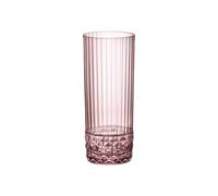 Bormioli 94152 Rocco America - Juego de 6 vasos de cristal (40 cl, 400 ml), color lila