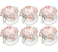 Bormioli Fido 10FL30000227FL10 - Juego de 6 tarros de cristal con cierre hermético (500 ml, 0,5 L)