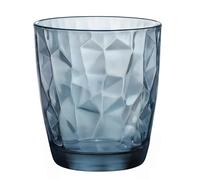 Bormioli Luigi Caja 6 Vasos Bajos Luigi Bormioli Diamond 39CL Vidrio Azul Facil de Limpiar