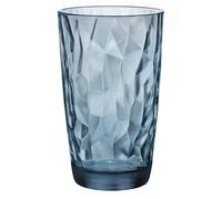 Bormioli Luigi LUIGI BORMIOLI DIAMOND Caja 6 Vasos Altos Vidrio 47 zul Brillo Fácil de Limpiar Ecológico Saludable Higiénico Blue 47CL