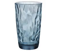 Bormioli Luigi LUIGI BORMIOLI DIAMOND Caja 6 Vasos Altos Vidrio 47CL Azul Brillo Fácil de Limpiar Ecológico Saludable Higiénico
