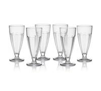 Bormioli Rocco 6 vasos Rock Bar - vasos de postre de alta calidad en calidad de bar, agarre perfecto, resistentes a la rotura gracias a la protección XLT, aptos para lavavajillas (transparente