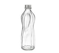 BORMIOLI ROCCO AQUA Botella Vidrio 0,75L Acero Con relieve Fabricado en Italia Reciclable