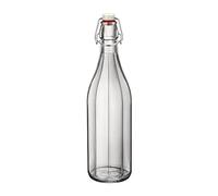 Bormioli Rocco Botella Oxford de vidrio 1 l | Transparente, Vidrio, acabado brillo, medidas 1L