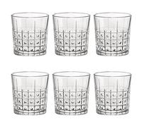 Bormioli Rocco Este 666225 - Vasos de whisky (300 ml, cristal, 6 unidades), transparente