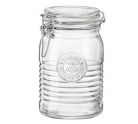 BORMIOLI ROCCO OFFICINA Tarro Conserva Vidrio 11,1x11,1x18CM-1L Transparente Brillo Tape cierre conserva Reciclable