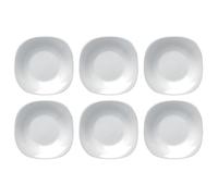 BORMIOLI ROCCO PARMA 6 Plato Hondo Opal 23CM Blanco Brillo Fabricado en España Reciclable