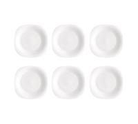 BORMIOLI ROCCO PARMA 6 Plato Postre Opal 20CM Blanco Brillo Fabricado en España Reciclable