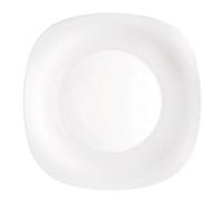 BORMIOLI ROCCO PARMA - Plato Llano Opal 27Cm, 1 unidad | Blanco, Vidrio opal, acabado brillo, 27 cm, apilable, apto para microondas, apto para frigorífico, fácil de limpiar