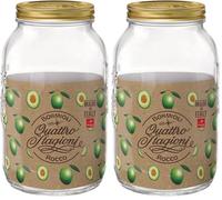 Bormioli Rocco Pratesi Bote 4 Estaciones 3 Lt Con Tapones. (Paquete de 2)