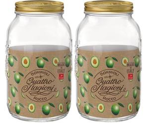 Bormioli Rocco Pratesi Bote 4 Estaciones 3 Lt Con Tapones. (Paquete de 2)