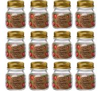 Bormioli Rocco Tarros de mermelada Quattro Stagioni 250 ml tapa de rosca Ø70 mm - Juego 12