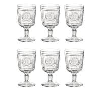 BORMIOLI ROCCO ROMANTIC 6 Copa Vidrio 32CL Transparente Con relieve Fabricado en Italia Reciclable