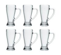 Bormioli Rocco Set de 6 jarras de cerveza Baviera de vidrio 39 cl