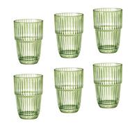 Bormioli Rocco Set de 6 vasos altos Barshine de vidrio 38 cl