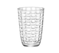 Bormioli Rocco Set de 6 vasos altos Mat de vidrio 39 cl