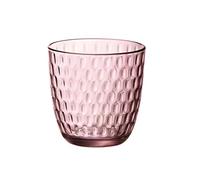 Bormioli Rocco Slot - Juego de vasos (6 unidades), color rosa, 29 cl