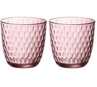 Bormioli Rocco Slot - Juego de vasos (6 unidades), color rosa, 29 cl (Paquete de 2)