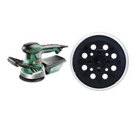 Bosch 0.603.3A4.000 Lijadora excéntrica, 240 V, 350 W + Bosch 2609256B61 - Plato de soporte para discos abrasivos