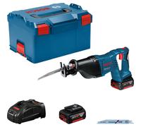 BOSCH 060164J00B: Sierra de calar inalámbrica profesional GSA 18 V-LI de Bosch, 18,0 V, con 2 baterías