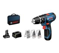 Bosch Professional Taladro percutor a batería GSB 12V-15 Sistema 12V