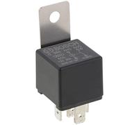 Bosch 0986AH0605 Mini relé de 12 V 20 A, 2x87, IP5K4, temperatura de funcionamiento de -40 ° a 100 °C, relé de 5 pines con soporte