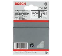 Bosch 1 609 200 326 - Pack de 1000 grapas de alambre fino tipo 53 (11,4 x 0,74 x 6 mm)
