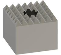 Bosch Placa de abujardar 1 618 623 206 — 60 x 60 mm, 7 dientes
