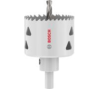 Bosch 1 sierra perforadora con adaptador para varios materiales (para acero, paneles de yeso, diámetro de 57 mm, taladro de accesorios profesionales)