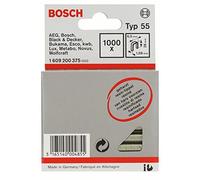 Bosch 1000x Grapas con lomo estrecho, recubiertas con resina, tipo 55 (Longitud 28 mm, Professional Accesorios Grapadora a batería, Grabadora de mano)