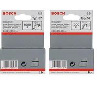 Bosch 1000x Grapas de alambre plano (Longitud 10 mm,) (Paquete de 2)
