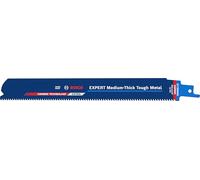 Bosch 10x Hoja EXPERT Medium-Thick Tough Metal S1155HHC (para Acero, Tubos de acero inoxidable, Longitud 225 mm, Professional Accesorios Sierra sable)
