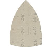 Bosch 10x Malla de lija EXPERT M480 para multilijadoras | para Pintura sobre madera, Madera dura, Ø 100x150 mm, Grano 240, Professional Accesorios Multilijadora