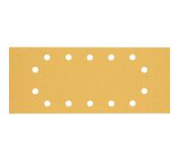 Bosch 10x Papel de lija EXPERT C470 con 14 agujeros | para Pintura sobre madera, Madera dura, Ø 115x280 mm, Grano 80, Professional Accesorios Lijadora orbital