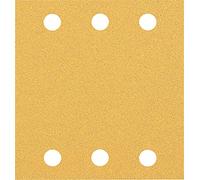 Bosch 10x Papel de lija EXPERT C470 con 6 agujeros para lijadoras orbitales | para Pintura sobre madera, Madera dura, Ø 115x107 mm, Grano 80, Professional Accesorios Lijadora orbital