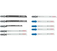 Bosch 10x Set de hojas de sierra de calar para madera y metal, 10 uds. (para Madera blanda, Láminas de acero, x mm,)