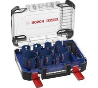 Bosch 14x Set universal de sierras de corona EXPERT Multi Material PC Plus | para Madera con metal, Ladrillo, Ø 20-76 mm, Professional Accesorios Taladro