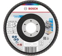 Bosch 15x Disco de láminas X451, G40, G60 para amoladoras angulares pequeñas (para Acero, Aluminio, Ø 115 mm, Grano 60, Professional Accesorios Amoladora pequeña)
